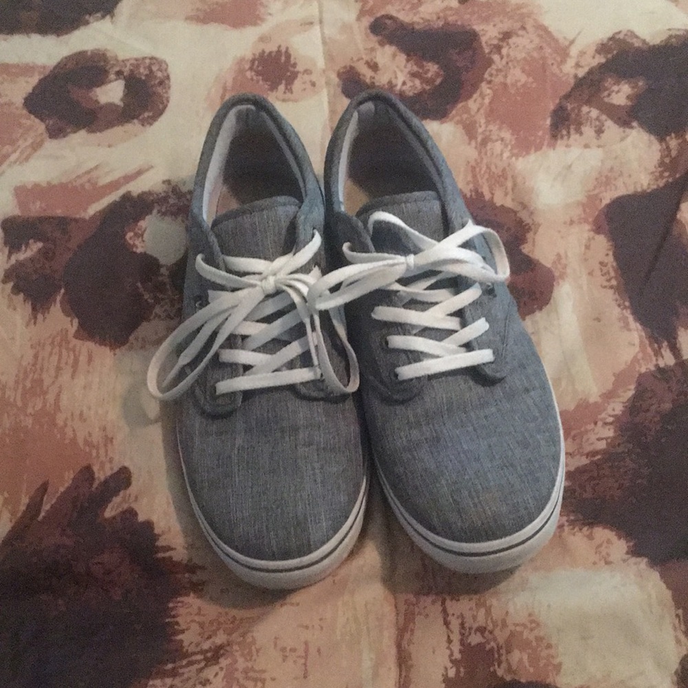 Blue and white vans
